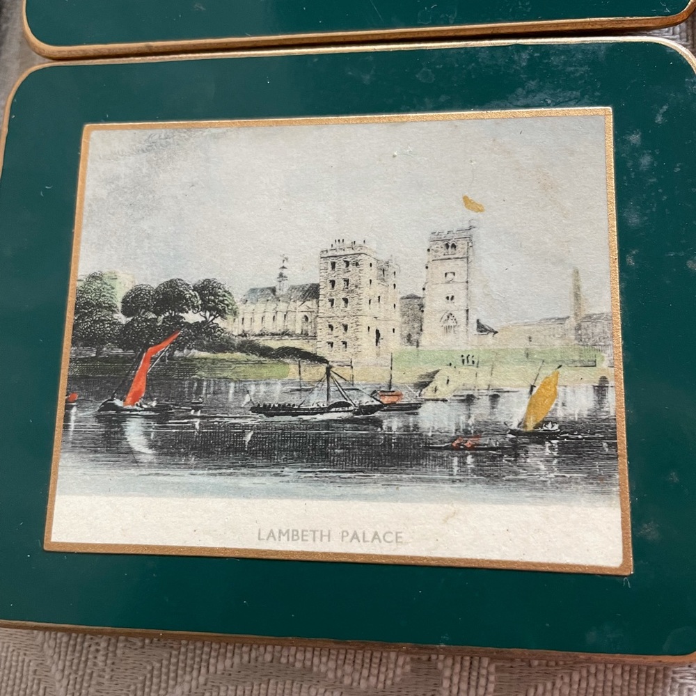 6 Vintage British Coaster Set *FAIR* - Picture 5 of 8